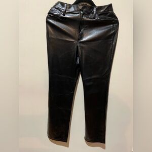 Women's Versona Black Vegan Leather Jeans